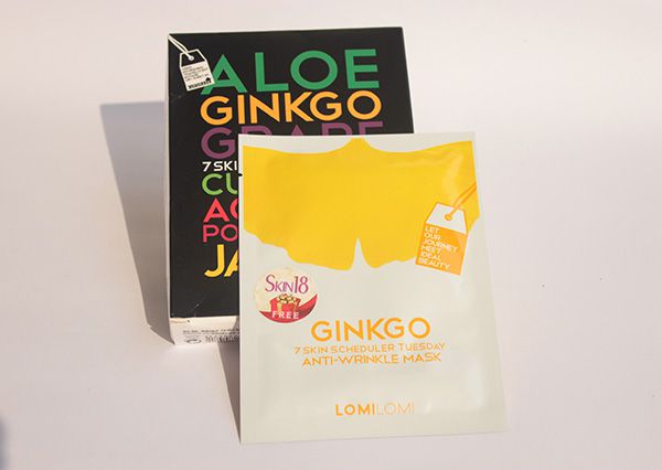 Day 2 Tuesday -Lomilomi 7 Skin Scheduler Mask- Ginkgo Anti-Wrinkle Mask Review (1)