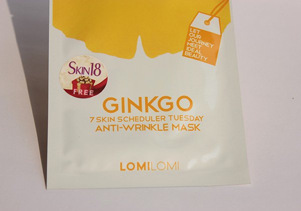 Day 2 Tuesday -Lomilomi 7 Skin Scheduler Mask- Ginkgo Anti-Wrinkle Mask Review (4)