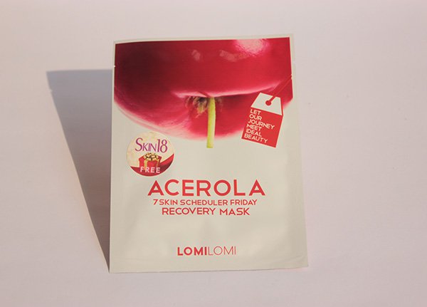 Lomilomi 7 Skin Scheduler Mask- Acerola-Recovery Mask Review (2)