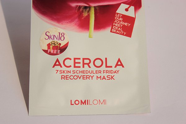 Lomilomi 7 Skin Scheduler Mask- Acerola-Recovery Mask Review (3)