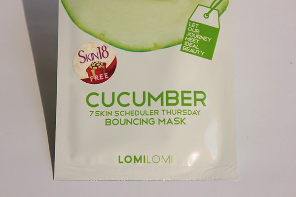 Lomilomi 7 Skin Scheduler Mask-Cucumber Bouncing Mask Review (1)