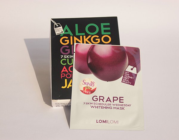 Lomilomi 7 Skin Scheduler Mask- Grape-Whitening Mask Review (4)