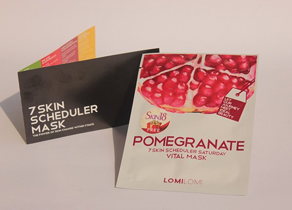 Lomilomi 7 Skin Scheduler Mask- Pomegranate-Vital Mask Review (7)