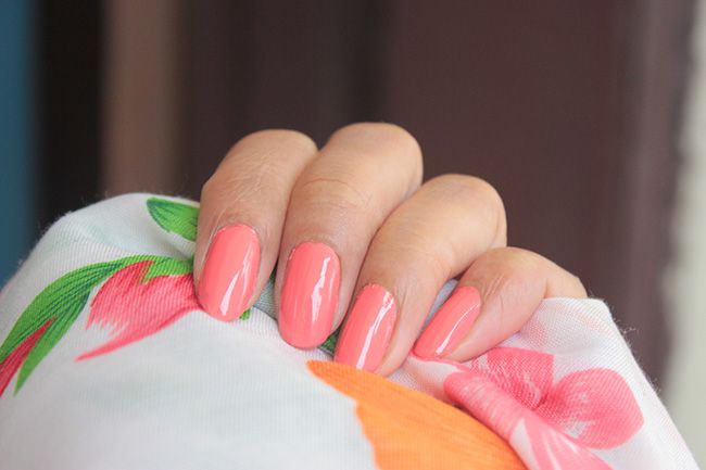 Nykaa Nail Polish Strawberries n Cream Review Swatch (9)