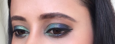 Makeup Look-Peacock Eyes With Rosy Pink Lips