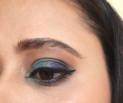 Makeup Look-Peacock Eyes With Rosy Pink Lips