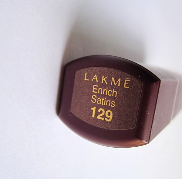 Lakme Enrich Satins Lipstick 129 Review Swatch (3)