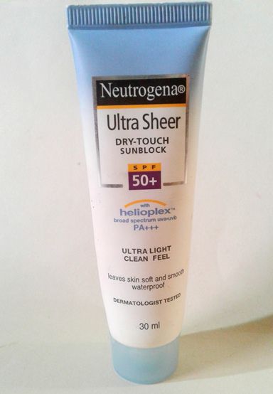 Neutrogena Ultra Sheer Dry Touch Sunblock SPF 50+ Review (2)