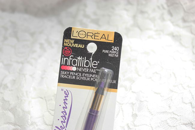 L'oreal Paris Infallible Silkissime Eyeliner Pure Purple Review Swatches (2)