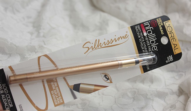 L’Oreal Paris Infallible Silkissime Eyeliner Gold Review Photos Swatches (4)