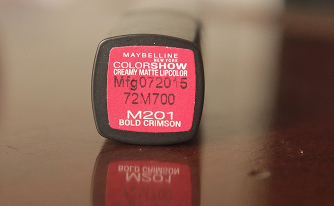 Maybelline Color Show Lipstick Crimson Red Review Swatches (5)