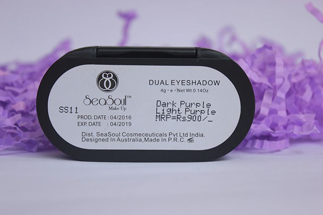 Seasoul Makeup Dual Eyeshadow Dark Purple Light Purple Review Swatches  (2)