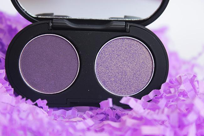 Seasoul Makeup Dual Eyeshadow Dark Purple Light Purple Review Swatches  (4)
