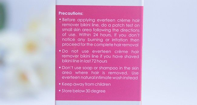 Everteen Bikini Line Hair Removal Cream Review (8)