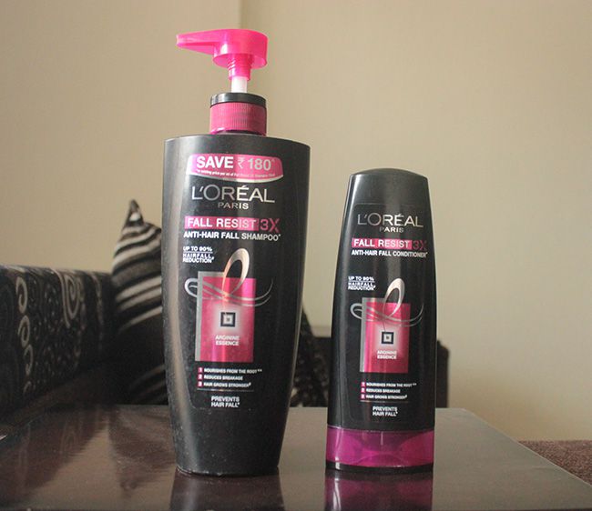 L’Oreal Paris Fall Resist 3X Anti Hair Fall Shampoo,Conditioner Review (1)