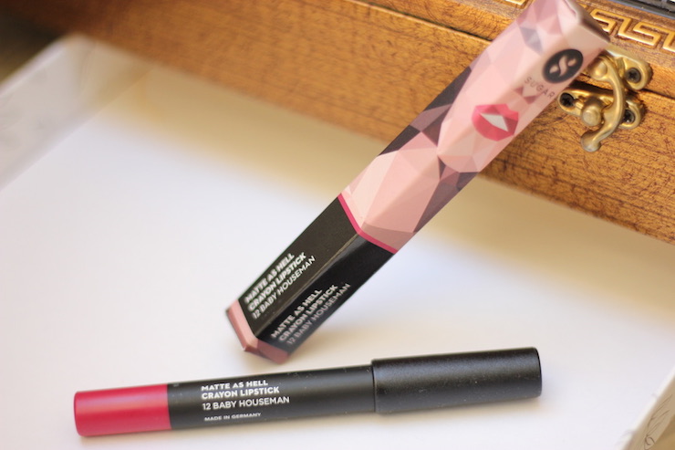 Sugar Cosmetics Matte As Hell Crayon Lipstick Baby Houseman Review Swatches 4