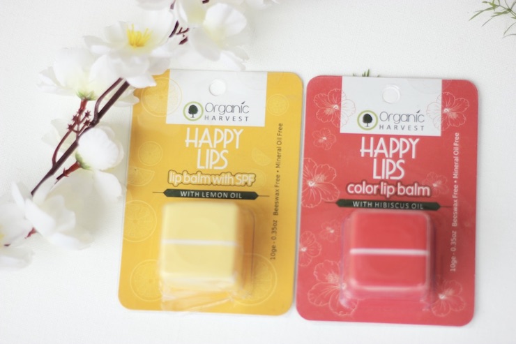 Organic Harvest Happy Lips Lip Balms Review 1