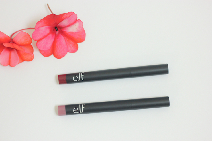 elf cosmetics matte lips color rich red tea rose review swatches photos 2